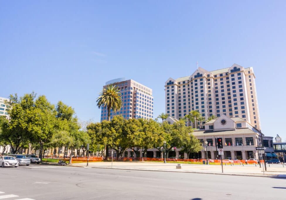 Plaza de Cesar Chavez, San Jose, Silicon Valley, California